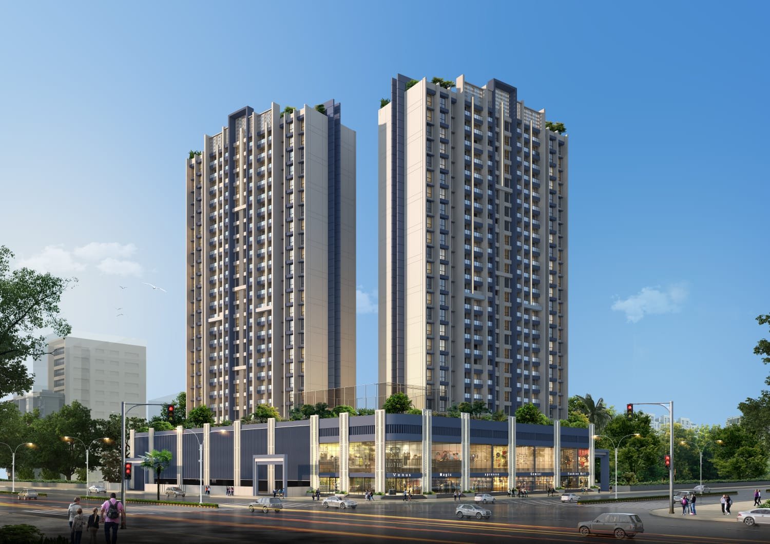 Codename Elements twin 25-storey residential towers in Akurli, New Panvel